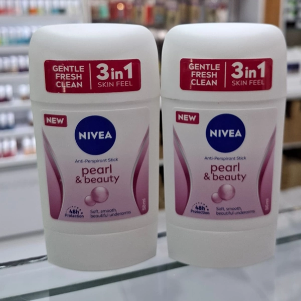مام نیوا زنانه صابونی 3 در 1 پیارل اند بیوتی ضد تعریق 48 ساعته 50 میل | NIVEA 3 in 1 Anti-Persrirant Pearl & beauty 48H